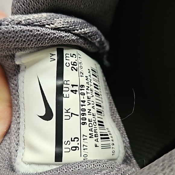 Nike Gray Cloth Flex Supreme TR6 Sneaker Shoes Sz. 9.5 - Picture 4 of 5